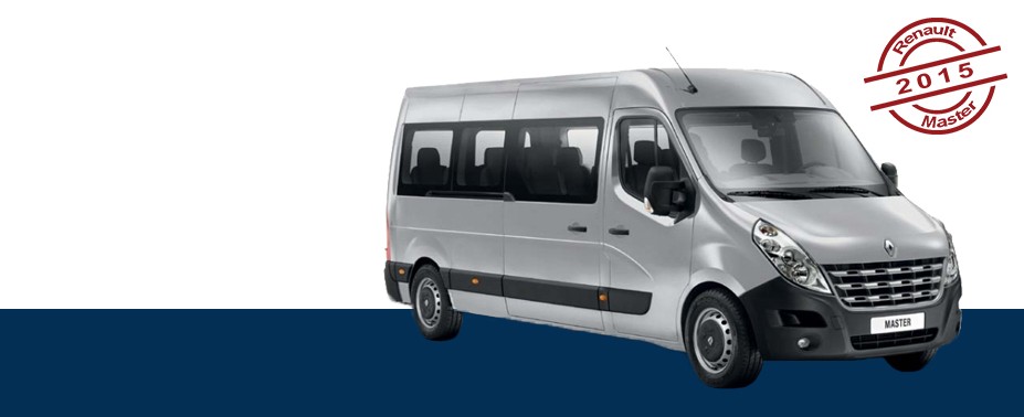Possuímos Vans Modelos Renault Master 2015 para 15 passageiros, todas elas equipadas com Ar condicionado, Tv, Dvd e Wi-fi.